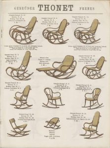 vintage flyer about the Bentwood rocking chairs